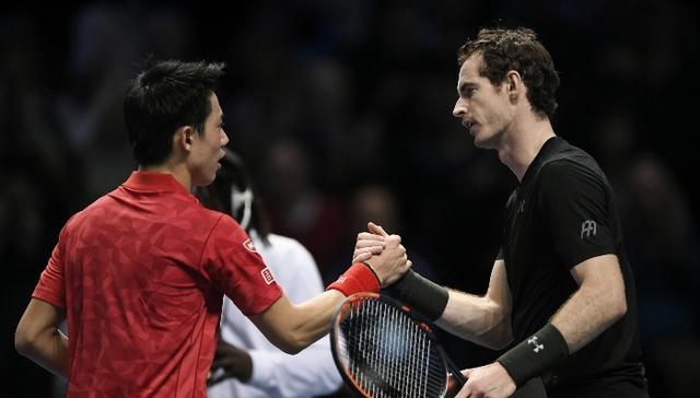 ATP总决赛穆雷苦战三盘逆转锦织圭 比赛耗时201分钟创赛会纪录