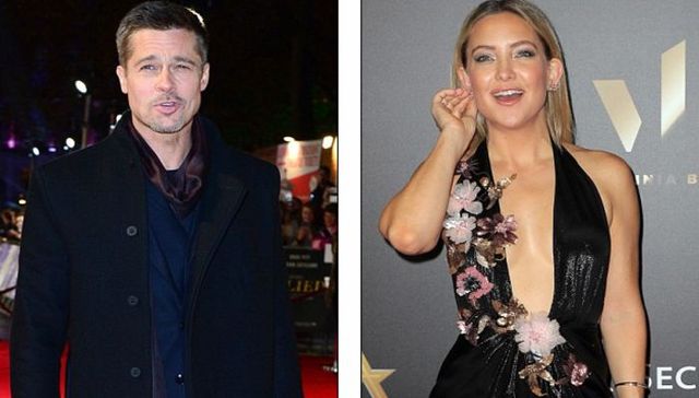 还在打离婚官司的布拉德·皮特与凯特·哈德森走到了一起？