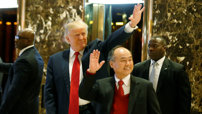 软银要投500亿美元巨资向特朗普示好 首选美国一家卫星通讯初创公司