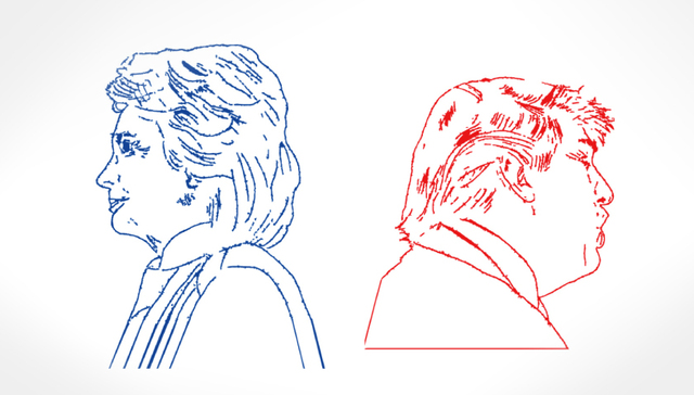 【图解】希拉里特朗普正面PK  谁将成为美国总统竞选大赢家？