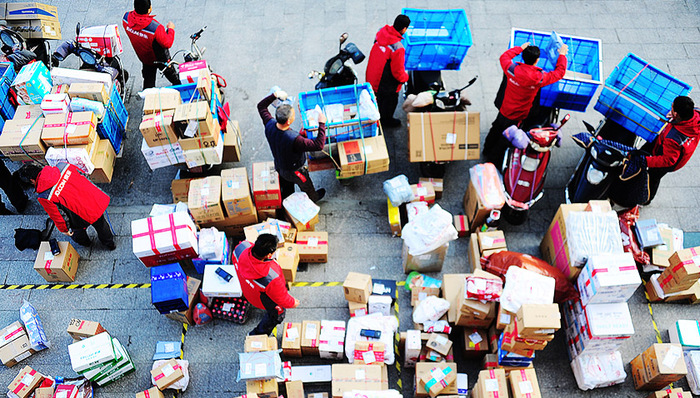 快递业,纸箱包装