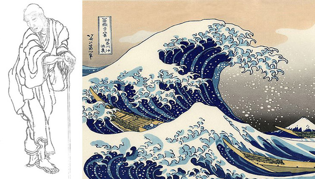 浮世绘师葛饰北斋是怎样作画的？