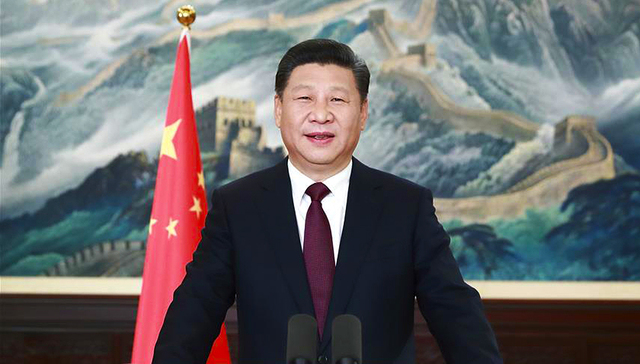 习近平发表二〇一七年新年贺词：大家撸起袖子加油干