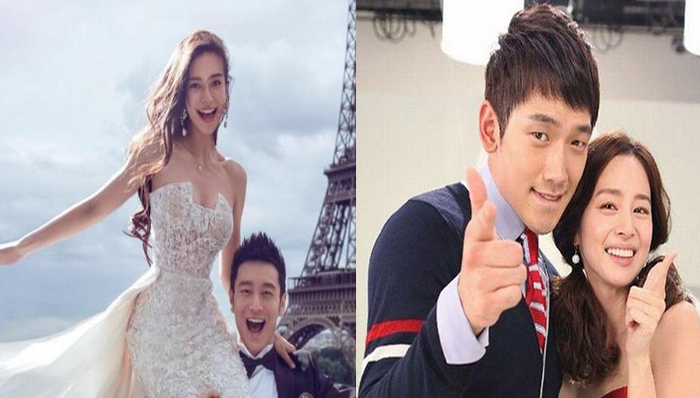 angelababy顺利生子 Rain和金泰熙终于结婚！