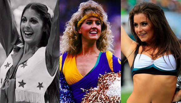 超级碗怎么能缺少美女？ 拉拉队服装50年大变样