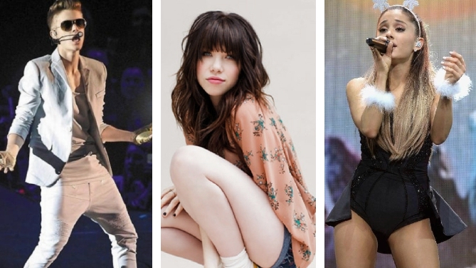 格莱美,网络歌手,Bieber,Justin,作品,Ariana,老鼠爱大米,两只蝴蝶,伤不起,Gr