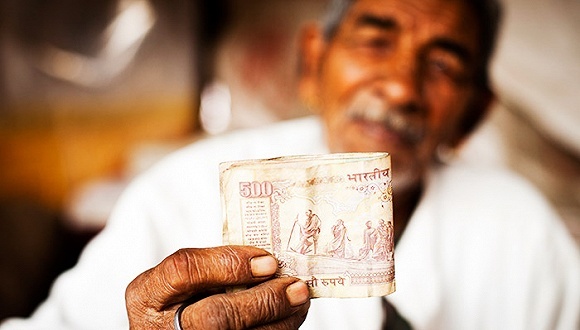 印度,废钞
