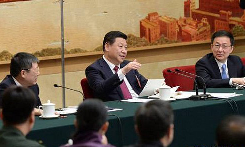习近平,两会,十二届,审议,代表团,全国政协,总书记,李浙,全体会议,政协会议