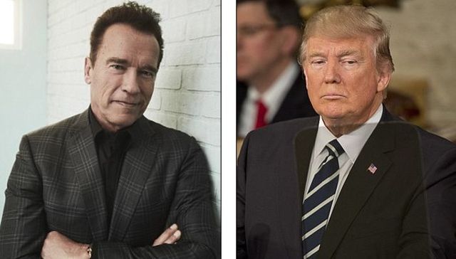 发推特上节目 现总统特朗普与前州长施瓦辛格隔空互怼