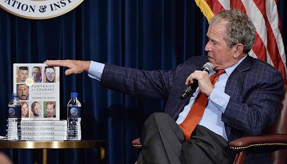 小布什出版肖像画册 对象正是那些被他送上战场的士兵