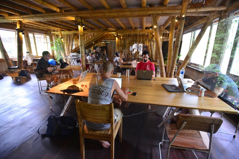 “It’s funny that digital nomads spend 16 hours to fly to the other side of the world to sit in Starbucks”.