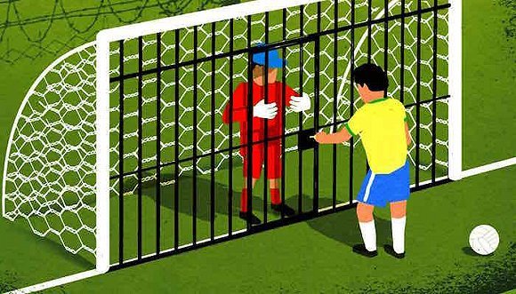 巴西门将布鲁诺引深忧 杀人犯也能重回绿茵场？