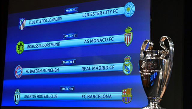 欧冠八强,拜仁,皇马,巴萨,尤文