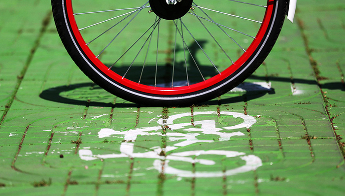 共享单车上牌照,南京共享单车,单车拍照