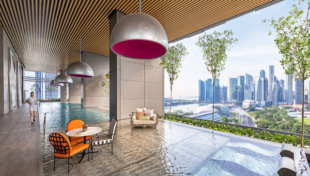 新加坡南岸JW万豪,滨海湾,花园中的城市