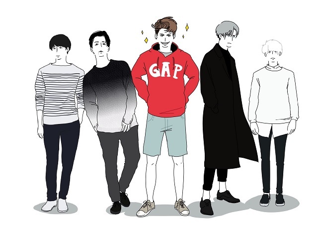 Gap男和MUJI男都是什么样的？这个日本插画师把品牌们都拟人化