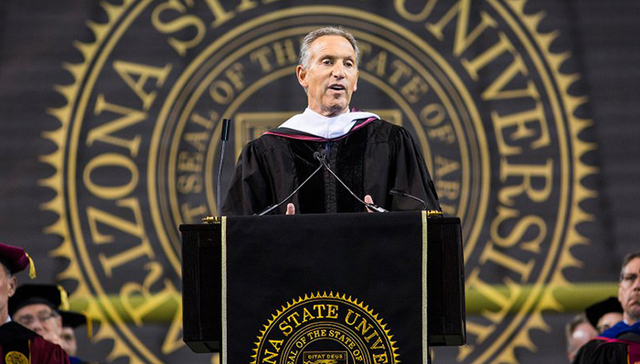 亚利桑那州立大学毕业演讲,星巴克CEO