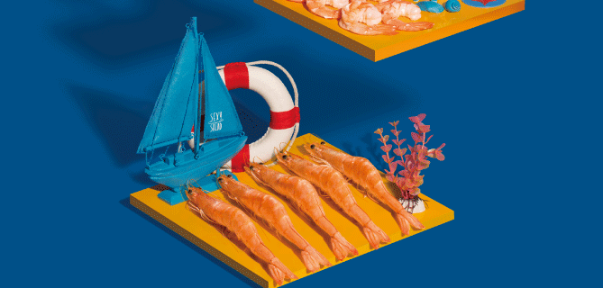 这个沙拉品牌在拍食物方面“脑洞”很大