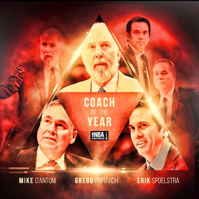 各大奖项候选揭晓：哈登威少伦纳德竞逐MVP