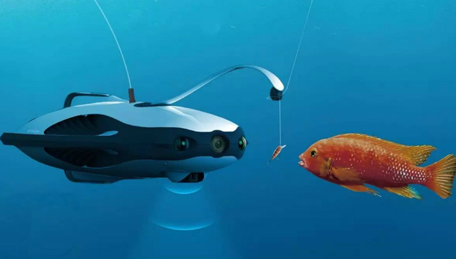 水下无人机,臻迪,PowerRay,钓鱼
