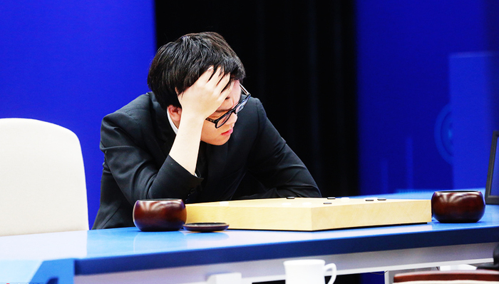 柯洁,总比分,人机大战,围棋,九段执白,三番棋,AlphaGo,手中盘,比赛,人工智能