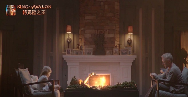 这一次我们是真人结合实拍，无疑就是虚实整合，结合生活场景女儿跟爸爸对战的场景