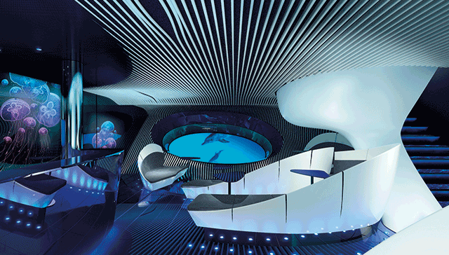 变船员舱为水下酒吧，法国游轮公司Ponant推出全球第一个水下lounge