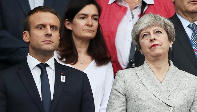 马克龙,特蕾莎·梅,脱欧,英国,德国