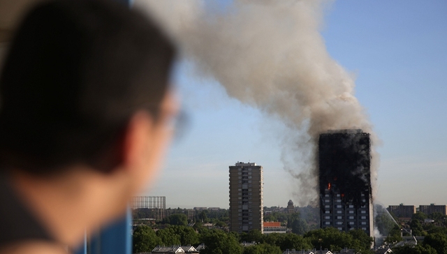 伦敦,大火,目击者,公寓