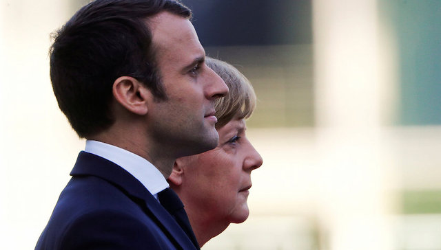 默克尔,马克龙,特朗普