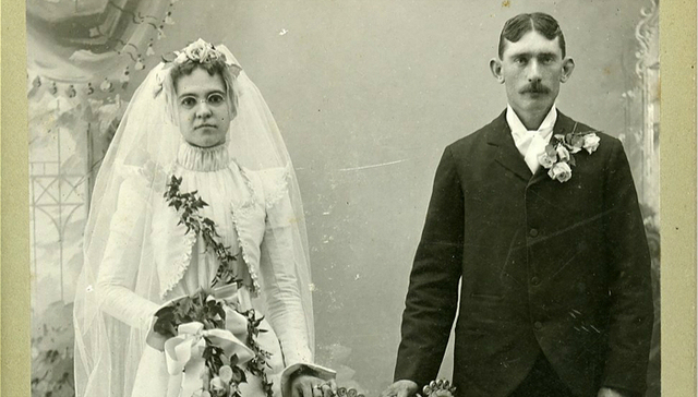 19世纪婚纱照是这么拍的