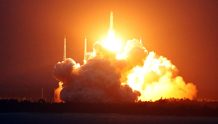 长征五号遥二火箭飞行出现异常 发射任务失利