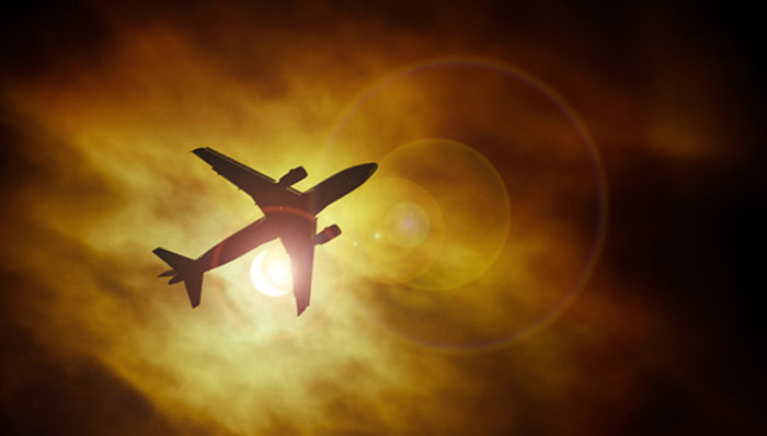 飞机,游轮,日全食,阿拉斯加