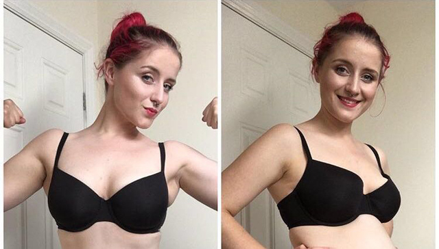 这个姑娘专门跟健身广告唱反调