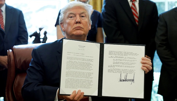 特朗普,保护主义,钢材关税