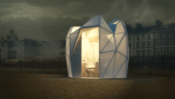 英国阳光最充沛的地方 伊斯特本海滩上的度假小屋越来越炫