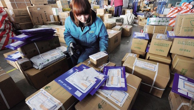 1天1亿件 中国快递业务市场规模世界第一