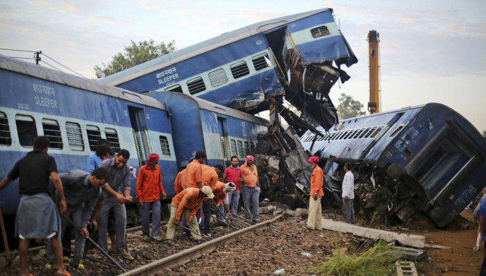 印度,火车,事故
