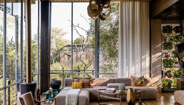 别墅区,酒店服务,欣赏,大自然,Lodge,游客,酒鬼,Sweni,斯威尼河,Singita