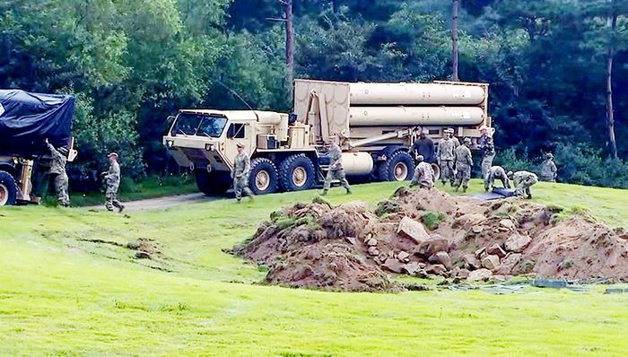 美国在韩国部署萨德 中方已就此向韩方提出严正交涉