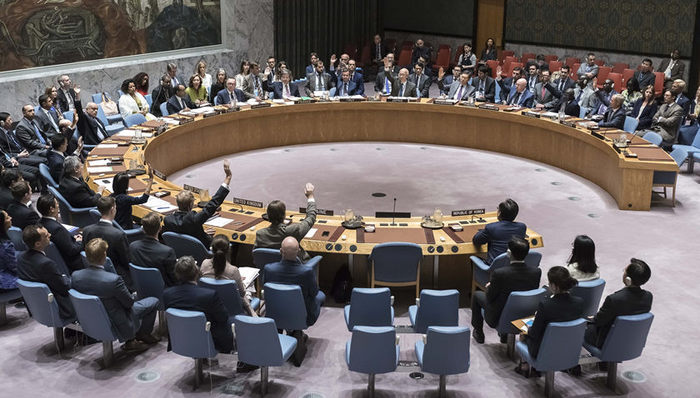 决议,制裁,联合国安理会,政治,联合国总部,中方,外交部发言人,路线图,国际社会,和平解决