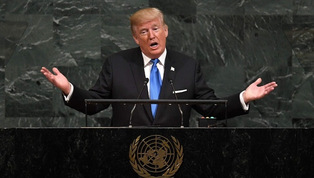 特朗普威胁“完全摧毁朝鲜” 称半岛无核化是唯一选项