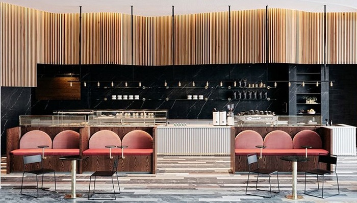 复古风,咖啡馆,Tate,Studio,座椅,Tobys,室内设计师,办公空间,金属表面处理,Est