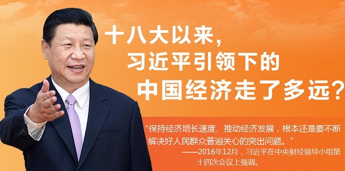 【理上网来·喜迎十九大】十八大以来 习近平引领下的中国经济走了多远？