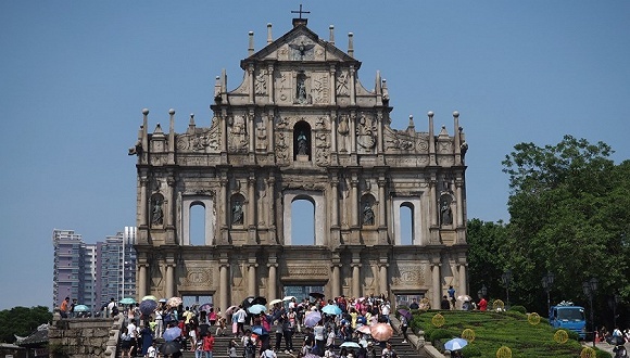 风灾过后澳门旅游依然火爆