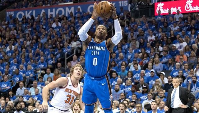 威少三双雷霆大胜尼克斯 内讧公牛16分惨败猛龙