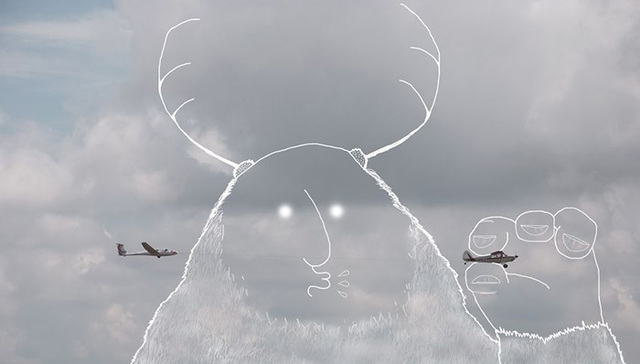 抬头！天上的怪兽好可爱！