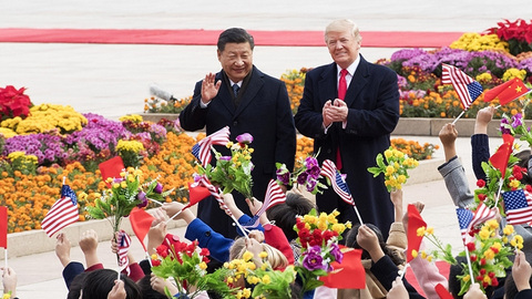 习近平同美国总统特朗普举行会谈