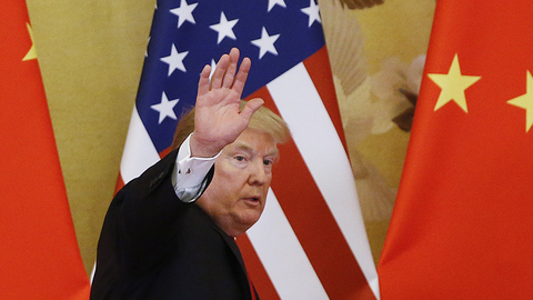 美国总统特朗普结束访华