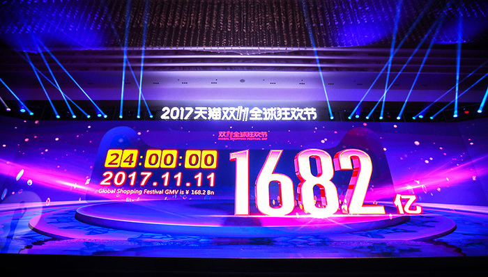 中国消费力：双十一销售额两倍于美国两大消费节之和